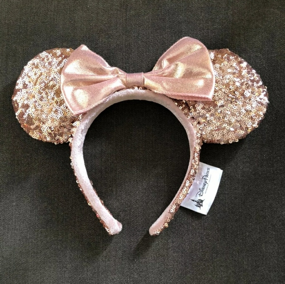 Rose gold Minnie ears
